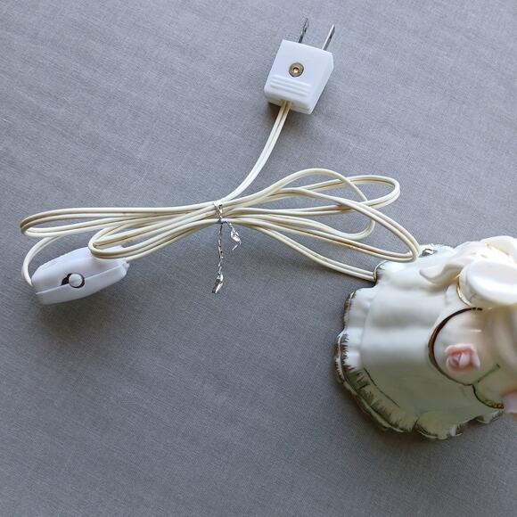 CMI Chadwick Porcelain Southern Belle with roses Night Light not working VTG 50s - Picture 12 of 16